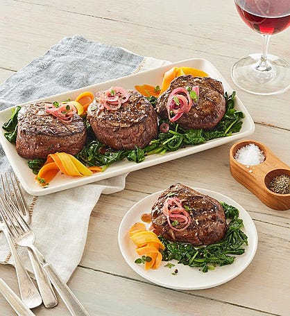 Grass-Fed Beef Filets Mignons - Four 6-Ounce